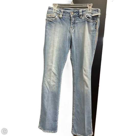 Jeans Boot Cut By Silver In Blue Denim, Size: 10