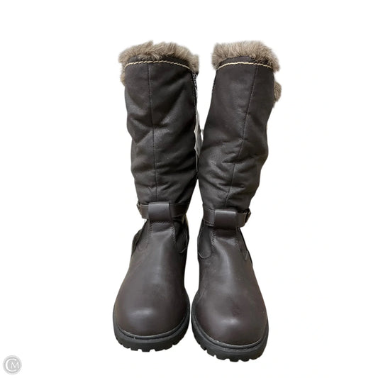 Boots Rain By Totes In Brown, Size: 8