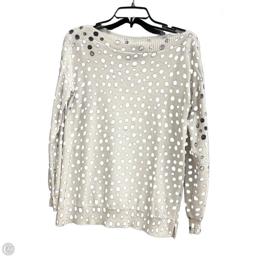 Top Long Sleeve By Loft In Polkadot Pattern, Size: S
