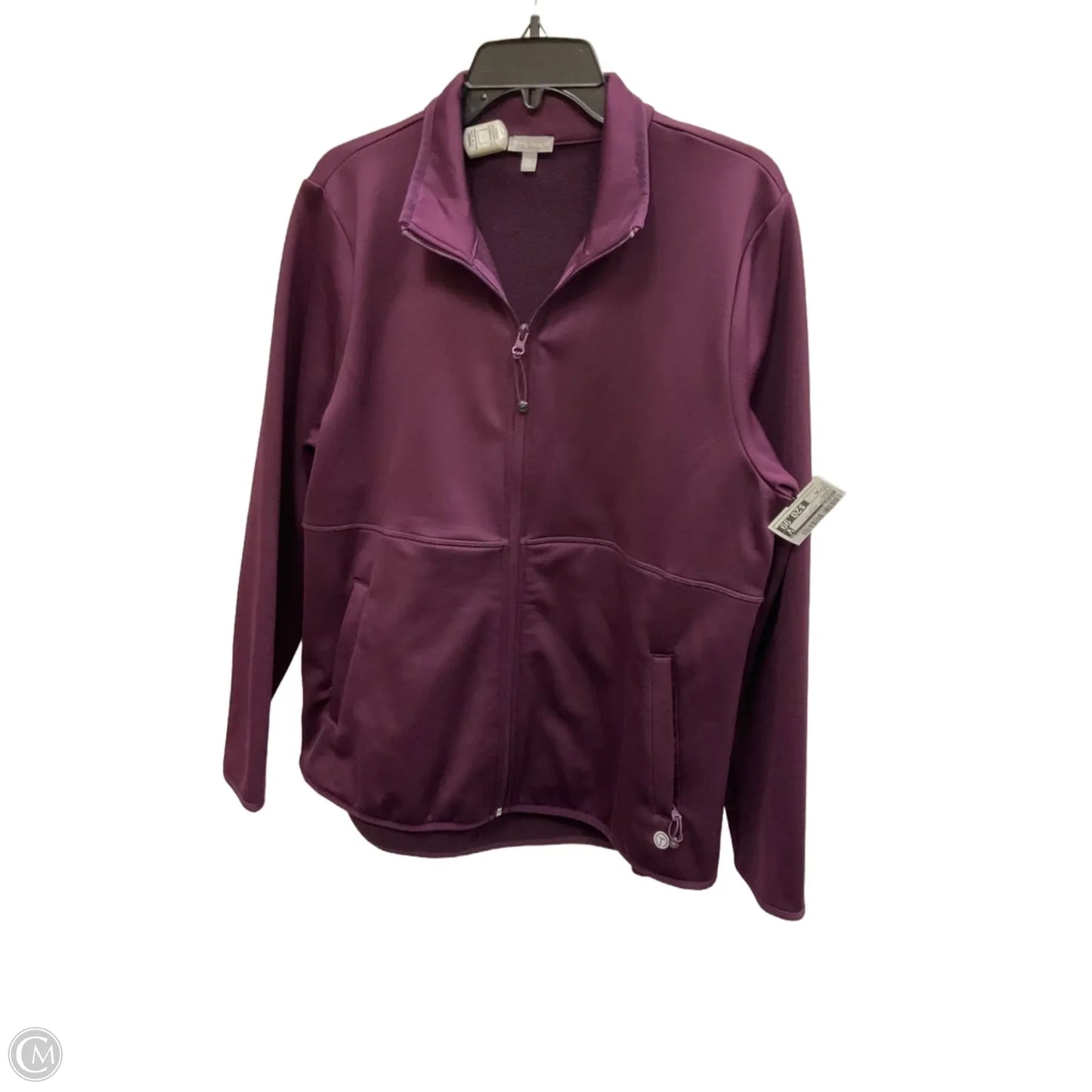 Athletic Jacket By Talbots In Maroon, Size: Xl