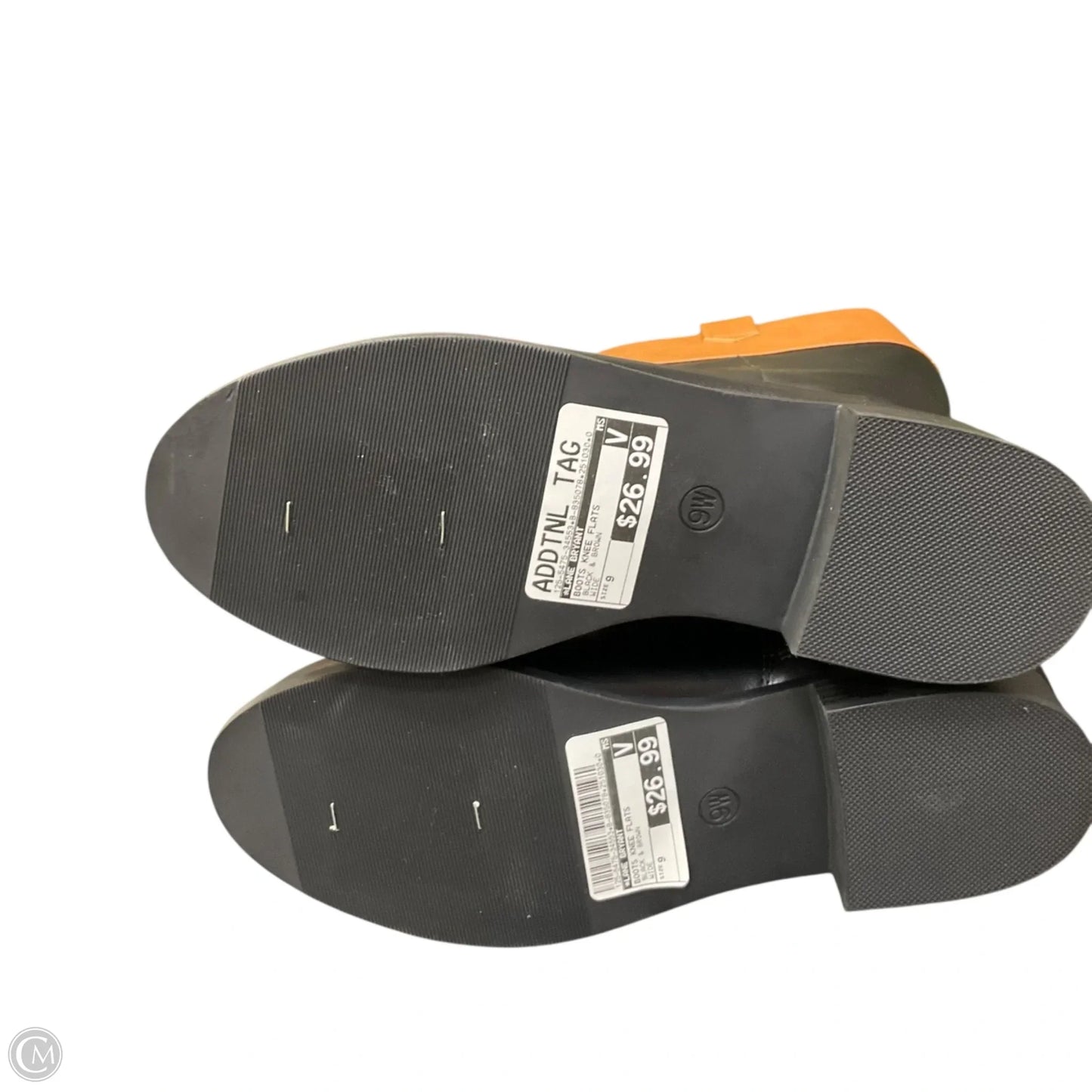 Boots Knee Flats By Lane Bryant In Black & Brown, Size: 9