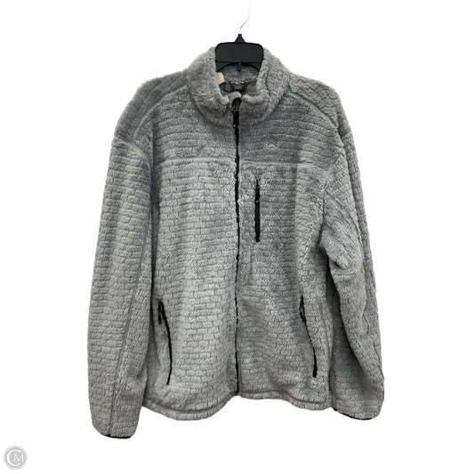 Jacket Faux Fur & Sherpa By Clothes Mentor In Grey, Size: Xl