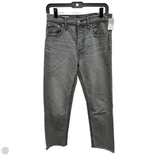Jeans Straight By Gap In Grey Denim, Size: 6