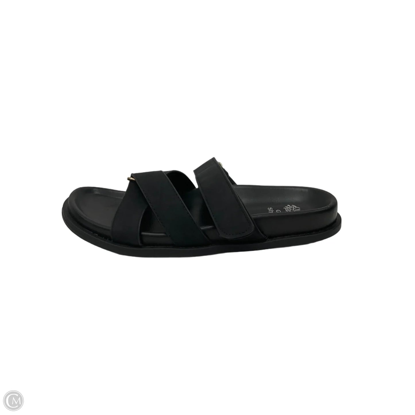 Sandals Flats By Clothes Mentor In Black, Size: 8.5
