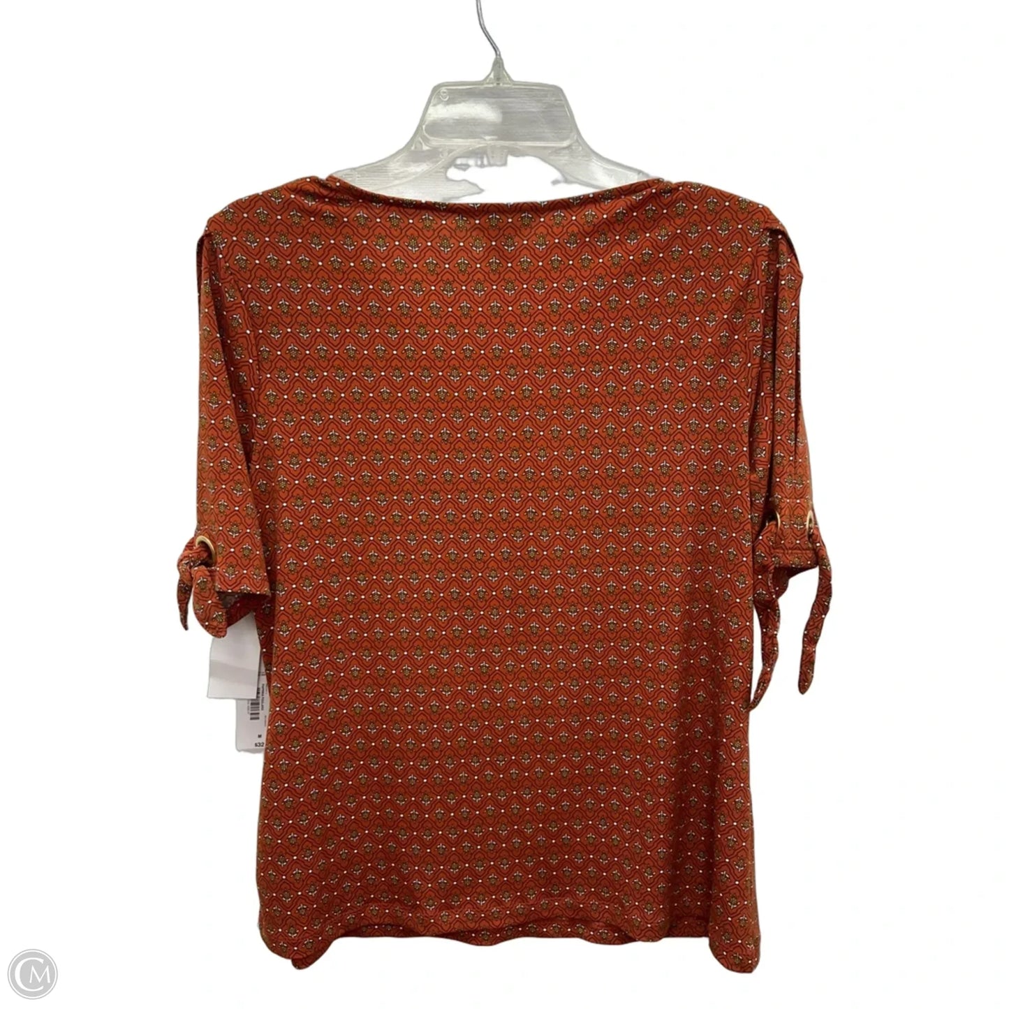 Top Short Sleeve By Liz Claiborne In Orange, Size: M