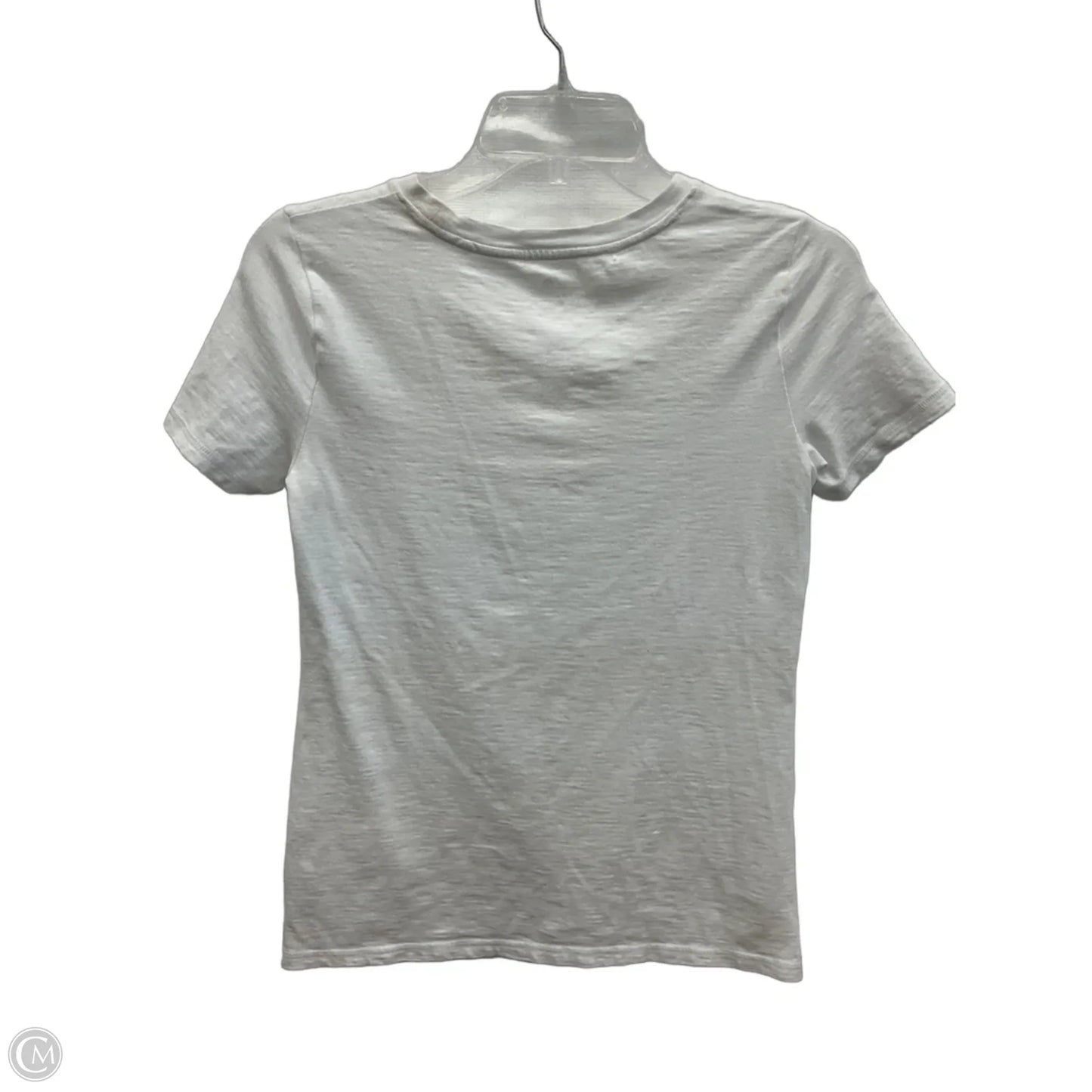 Top Short Sleeve By Talbots In White, Size: Xs