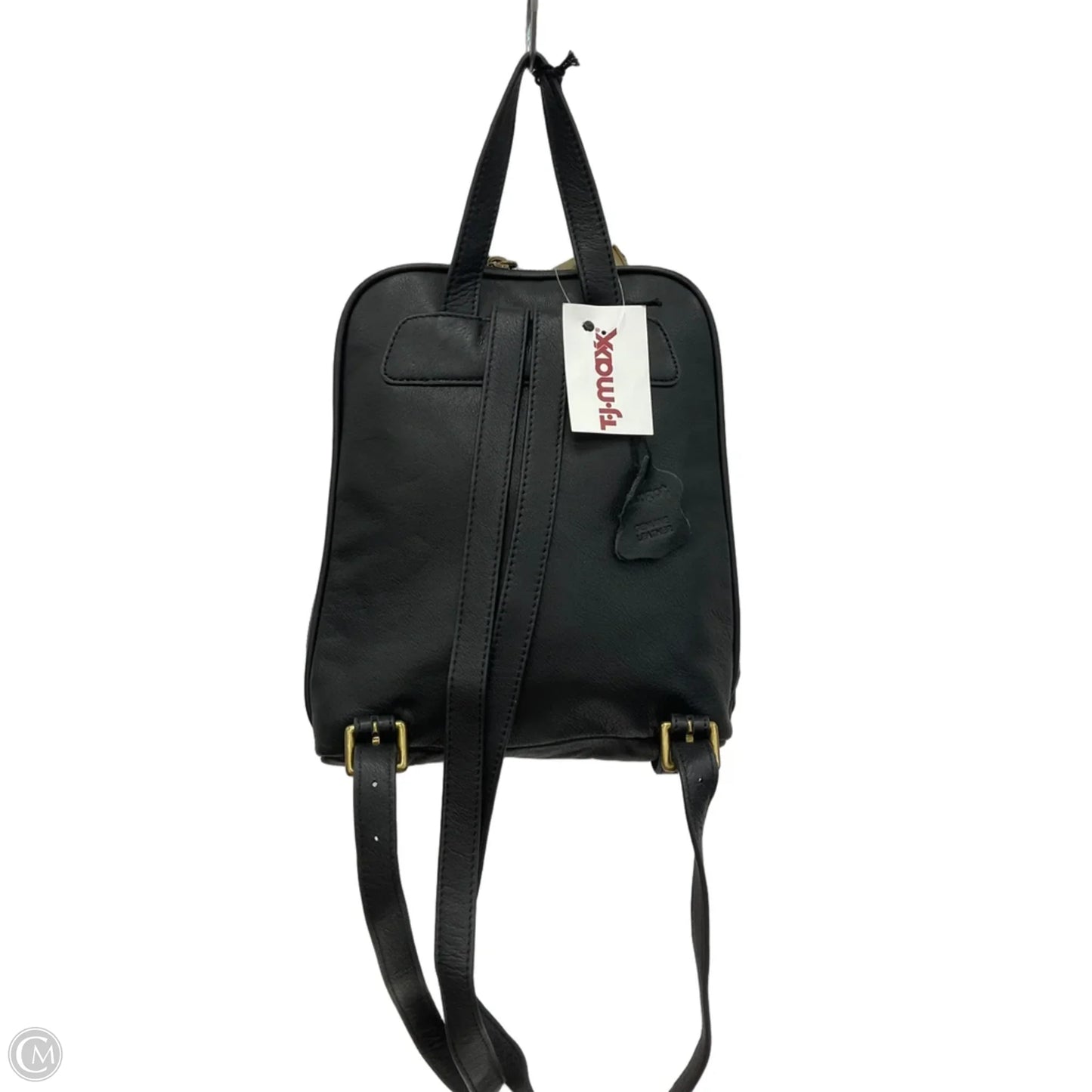 Handbag Leather By Margot, Size: Medium