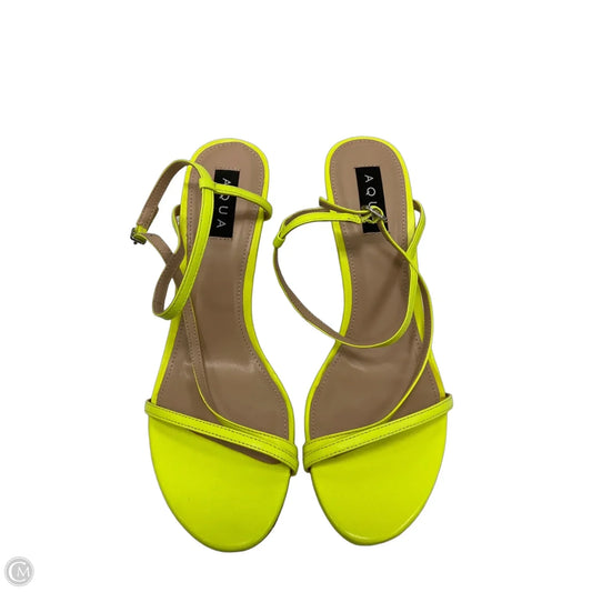 Shoes Heels Stiletto By Aqua In Green, Size: 10