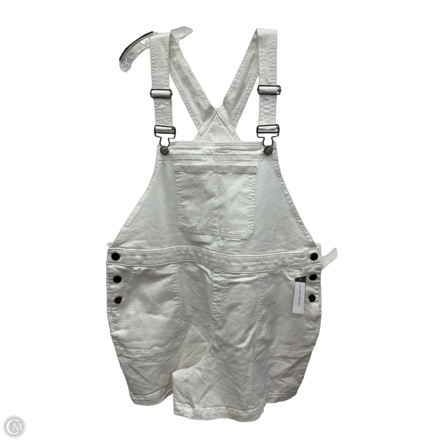 Romper By Lane Bryant In White Denim, Size: 22