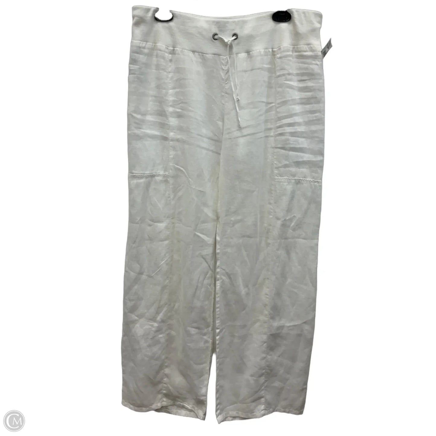 Pants Wide Leg By Eileen Fisher In White, Size: M