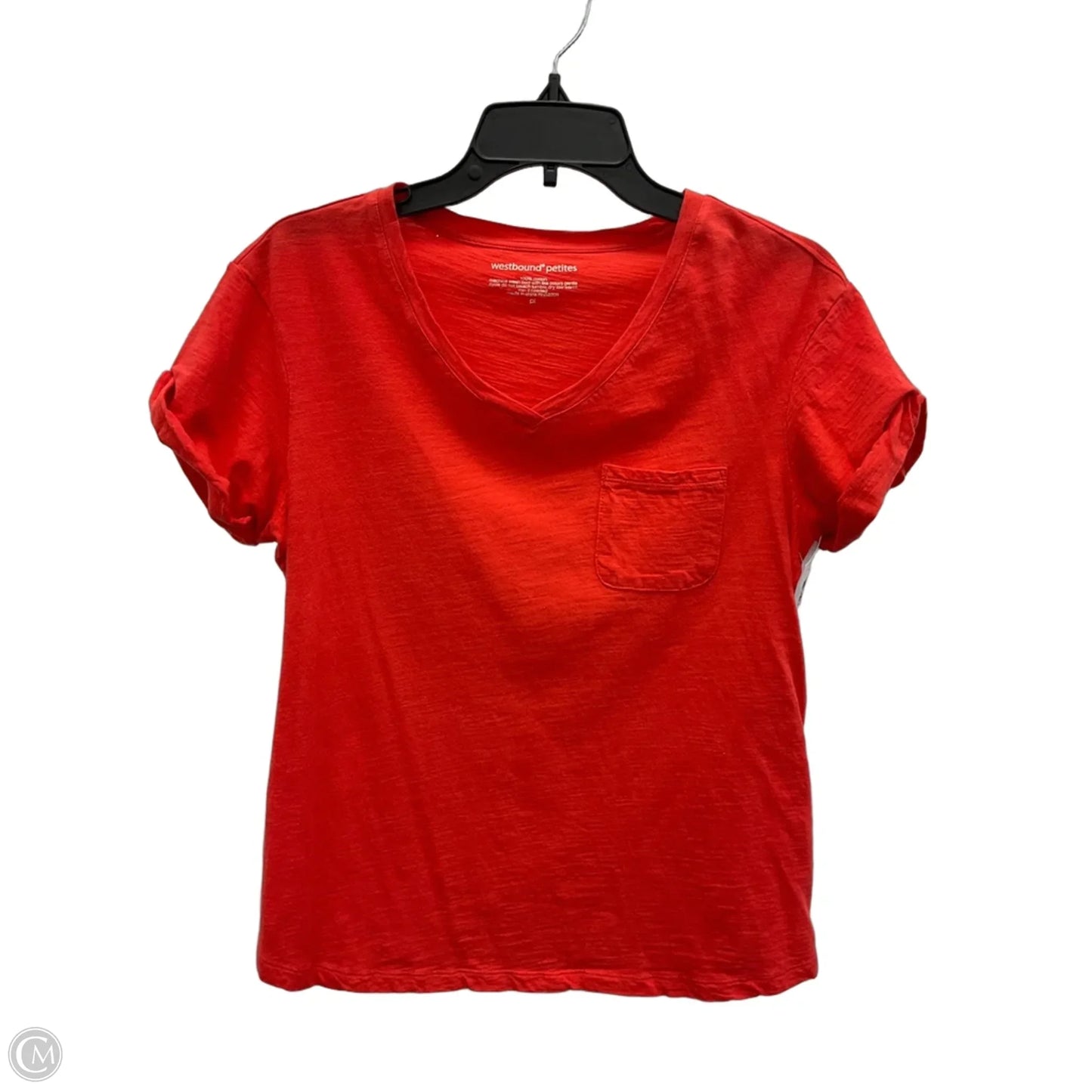 Top Short Sleeve Basic By West Bound In Orange, Size: Lp