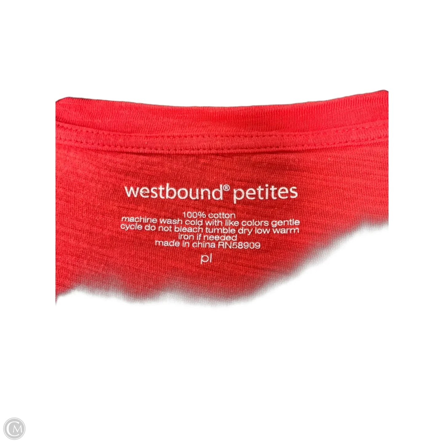 Top Short Sleeve Basic By West Bound In Orange, Size: Lp