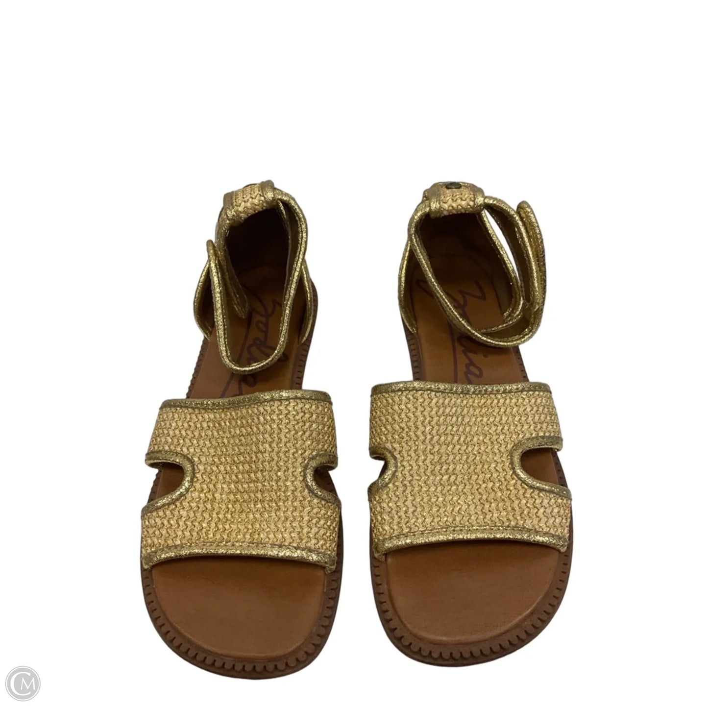 Sandals Flats By Zodiac In Gold, Size: 8.5