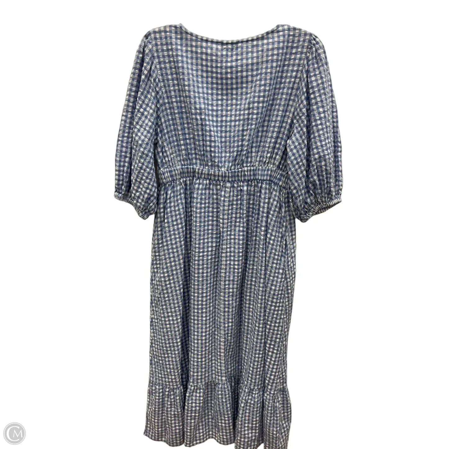 Dress Casual Maxi By The Drop In Blue & White, Size: L
