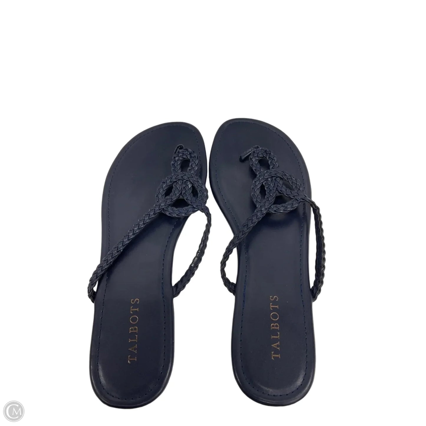 Sandals Flip Flops By Talbots In Blue, Size: 10