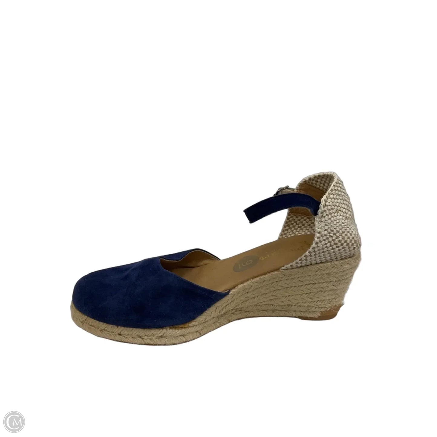 Shoes Heels Wedge By Cmc In Blue, Size: 9