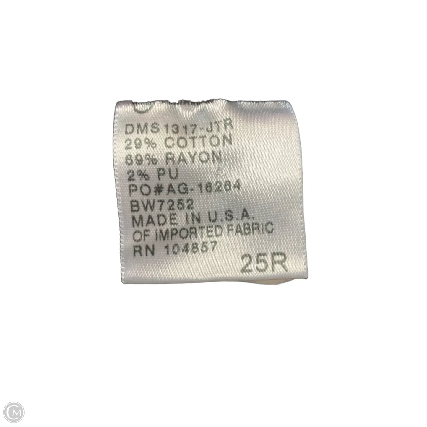 Jeans Skinny By Adriano Goldschmied In Blue Denim, Size: 2