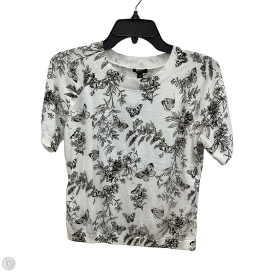 Top Short Sleeve By Talbots In White, Size: Mp