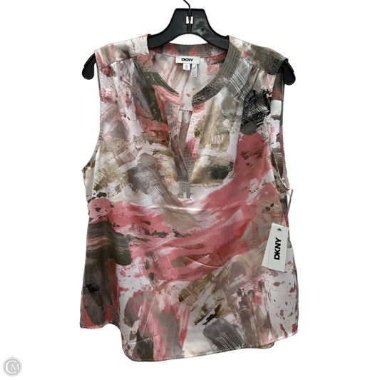 Top Sleeveless By Dkny In Pink, Size: Xl
