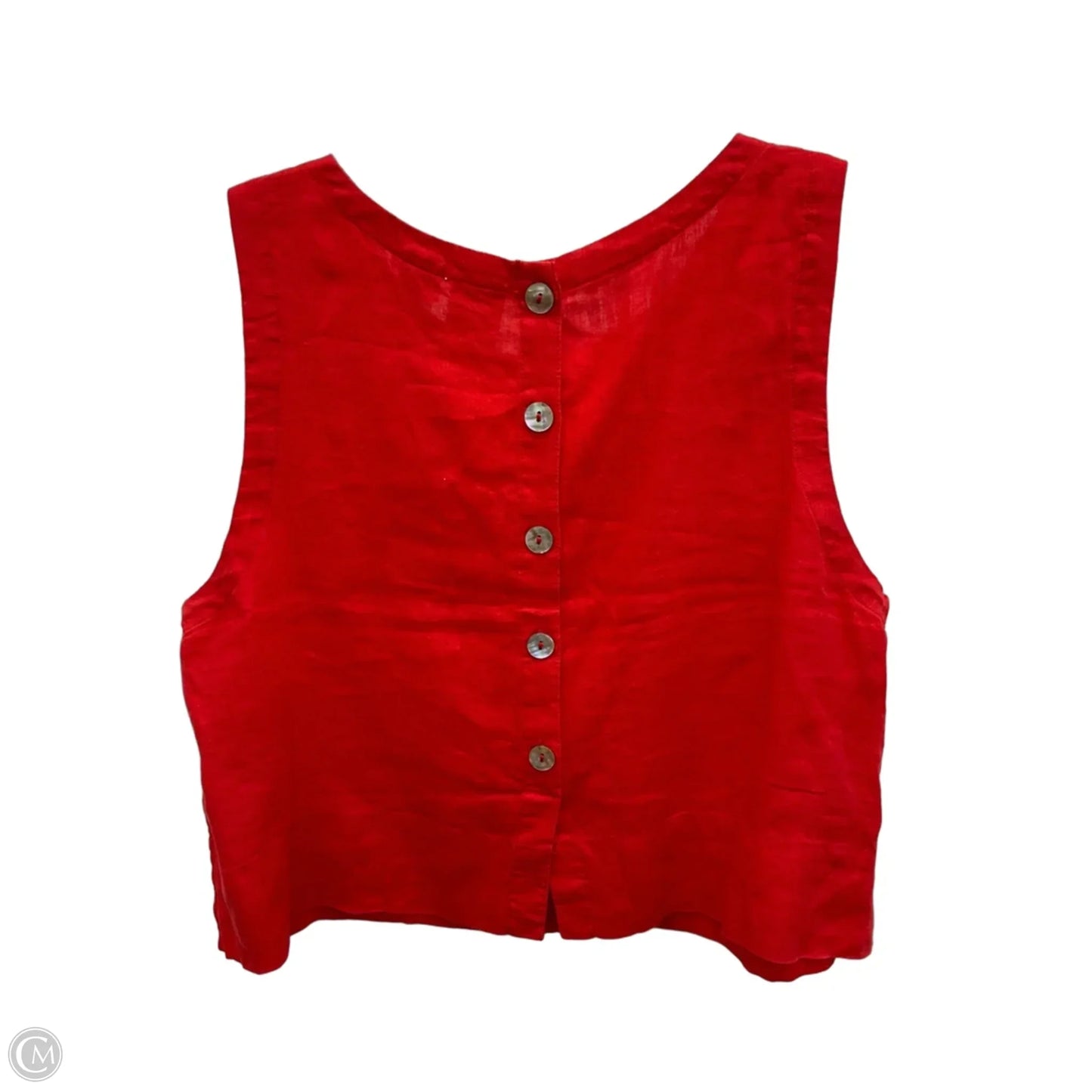 Top Sleeveless By C And C In Red, Size: Xl