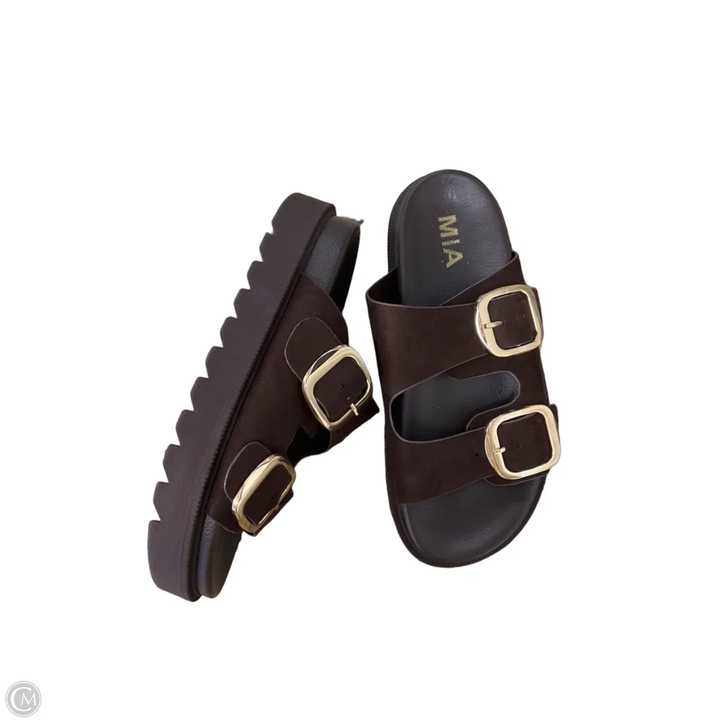 Sandals Flats By Mia In Brown, Size: 6.5