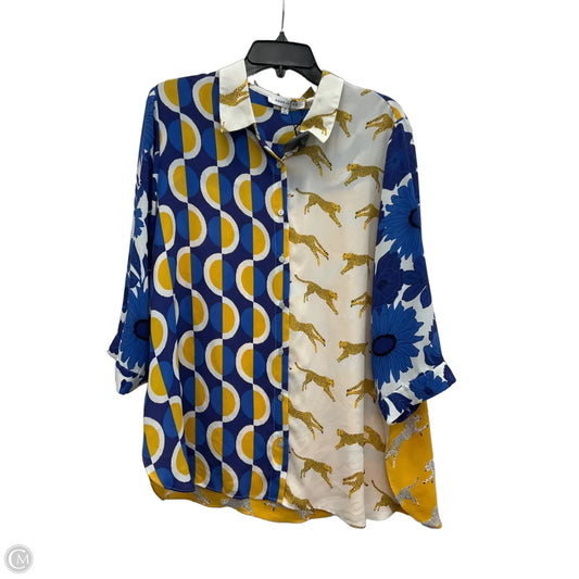 Blouse Long Sleeve By Rose And Olive In Multi-colored, Size: 1x