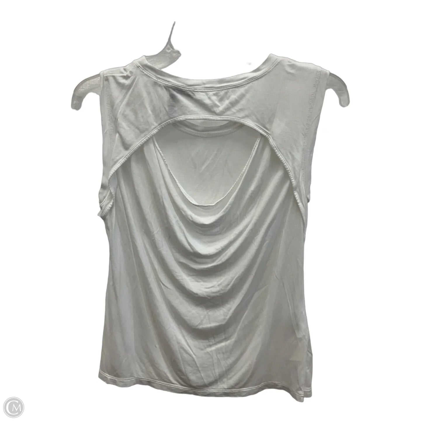 Top Sleeveless By Bcbgmaxazria In White, Size: S
