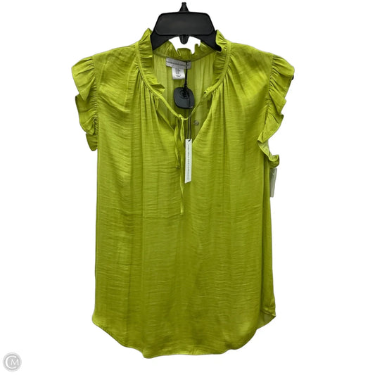 Top Short Sleeve By Cupcakes And Cashmere In Green, Size: M