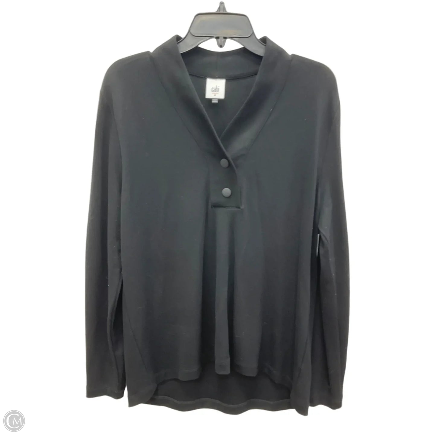 Top Long Sleeve By Cabi In Black, Size: M