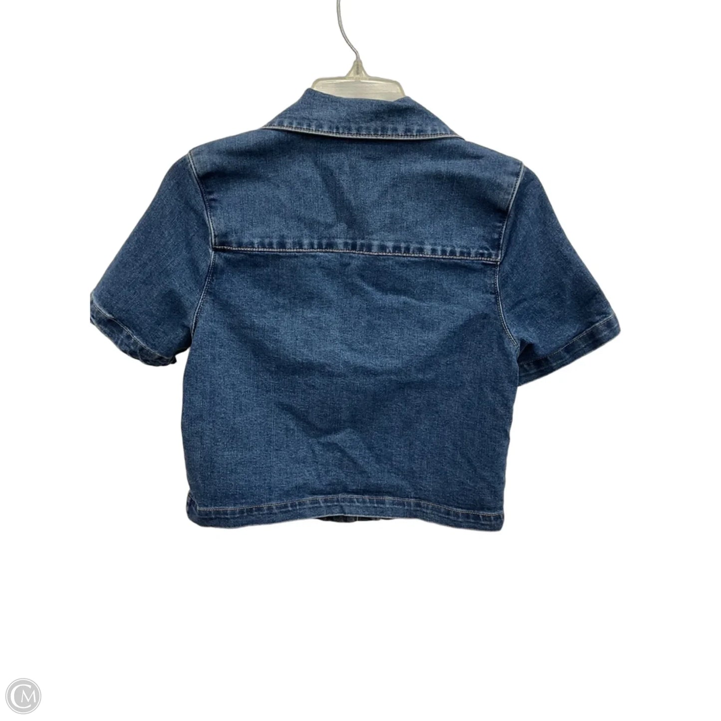 Top Short Sleeve By Rachel Zoe In Blue Denim, Size: S