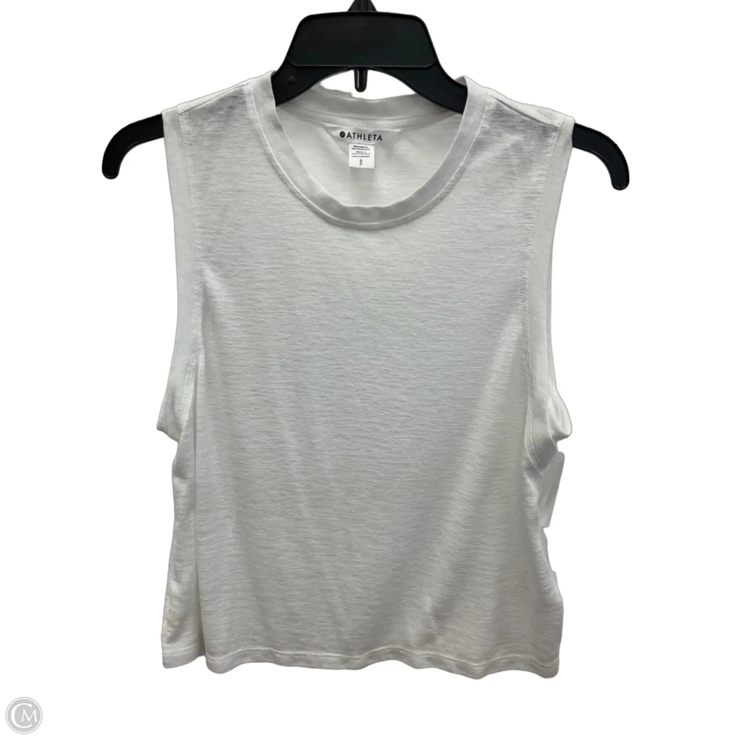 Athletic Tank Top By Athleta In White, Size: S