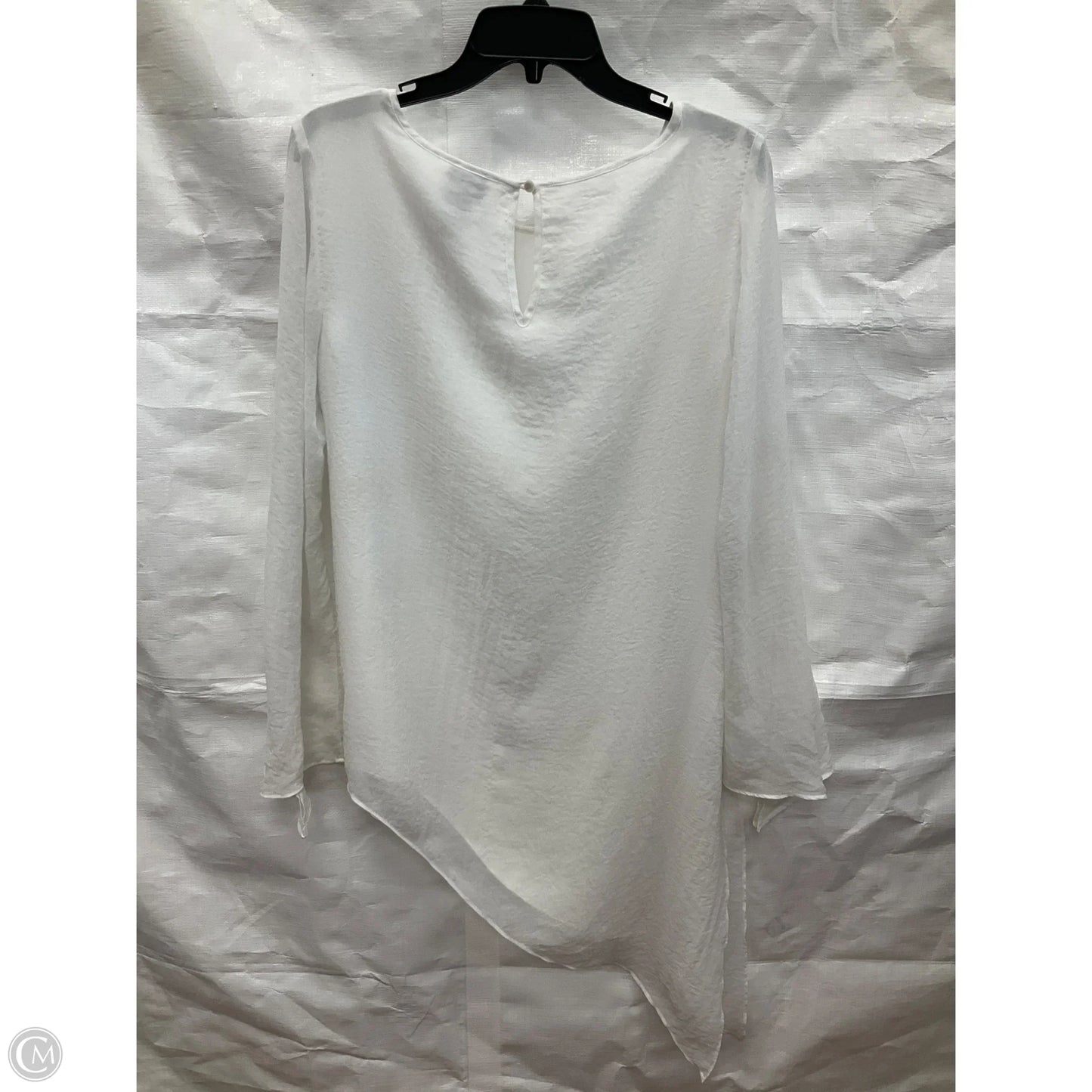 Top Long Sleeve By Chicos In White, Size: S