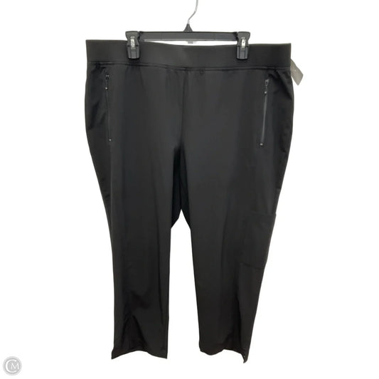 Athletic Pants By Zenergy By Chicos In Black, Size: Xl