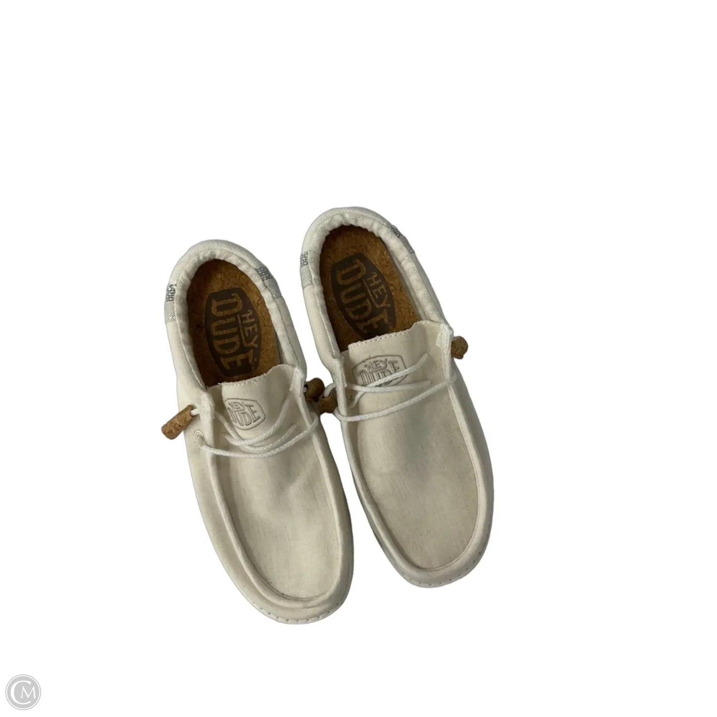 Shoes Flats By Hey Dude In Cream, Size: 9
