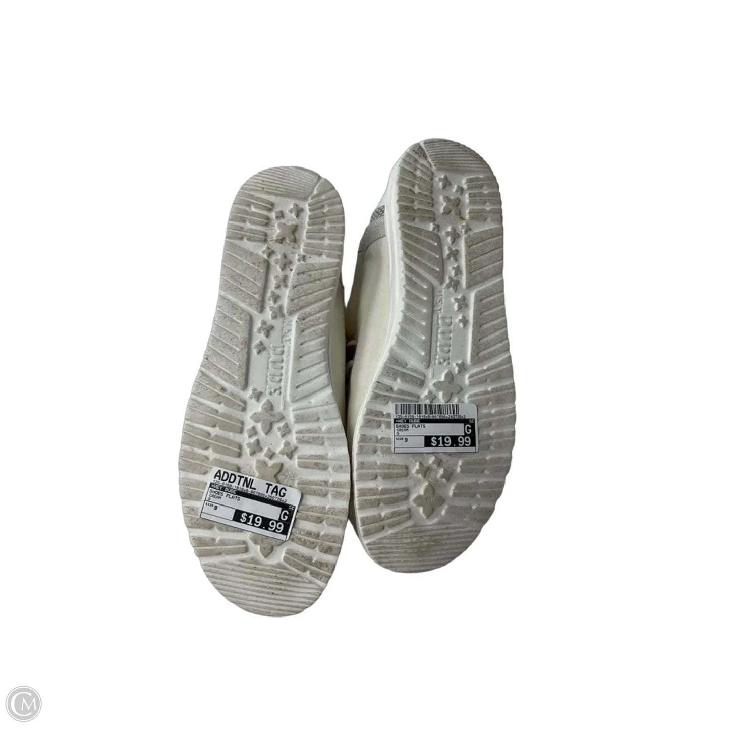 Shoes Flats By Hey Dude In Cream, Size: 9