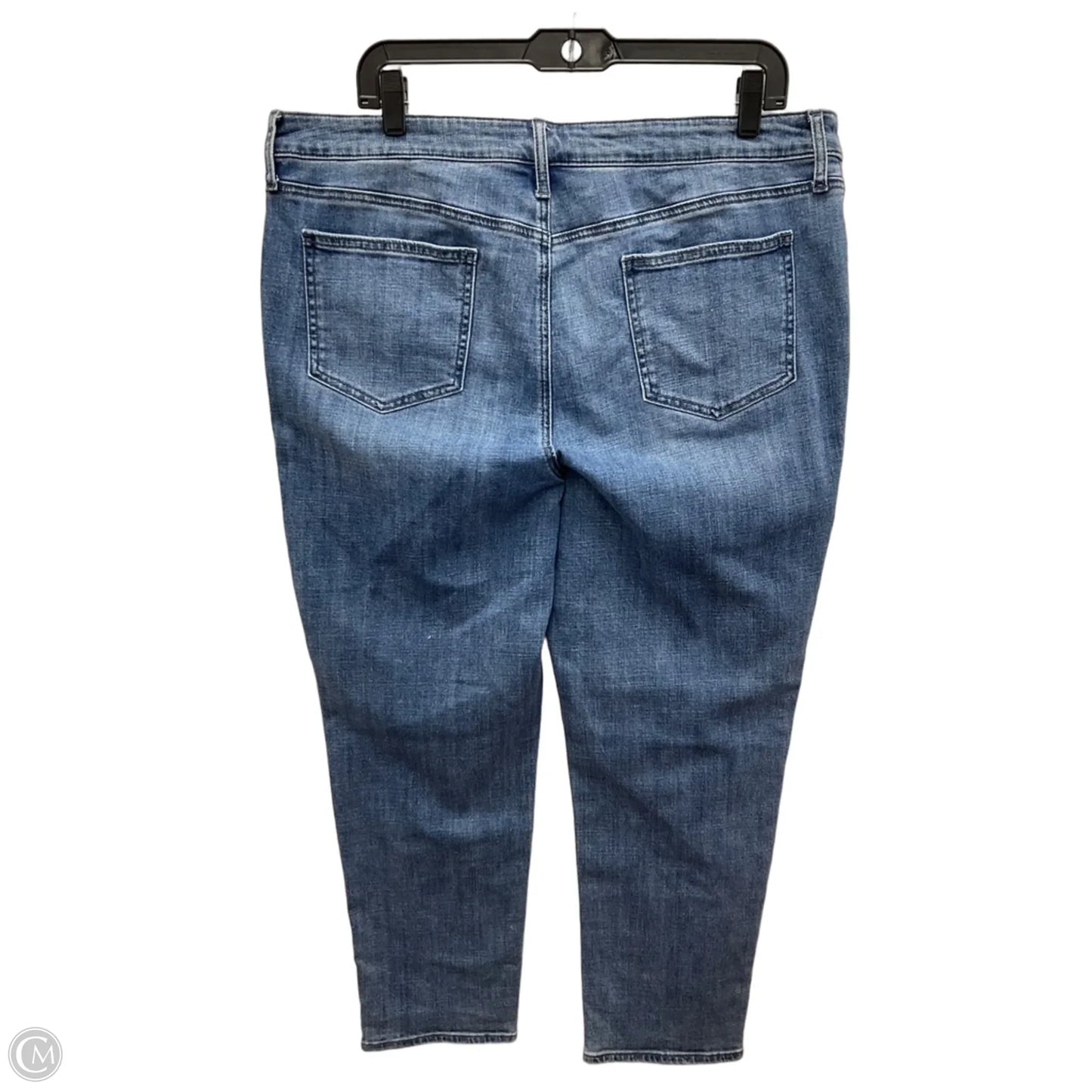 Jeans Straight By Chicos In Blue Denim, Size: 16