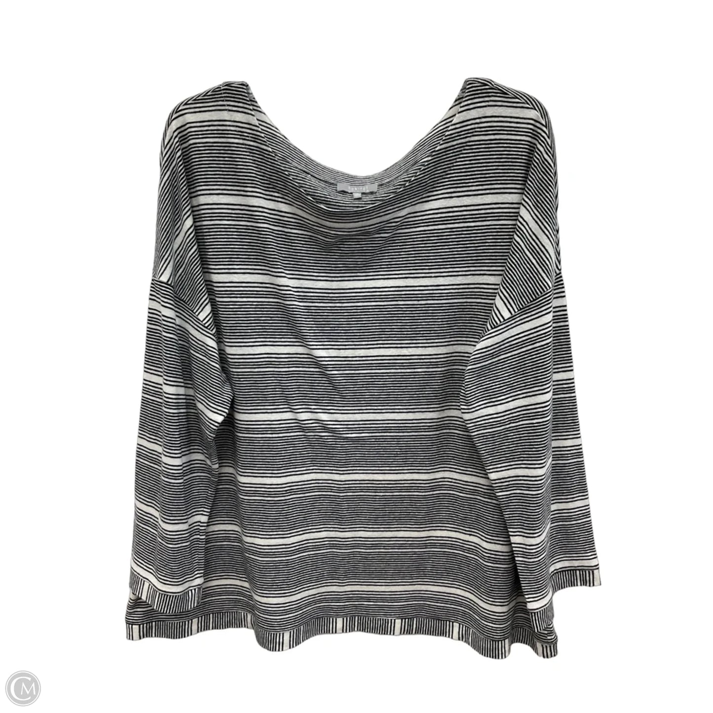 Top Long Sleeve By Habitat In Striped Pattern, Size: 1x