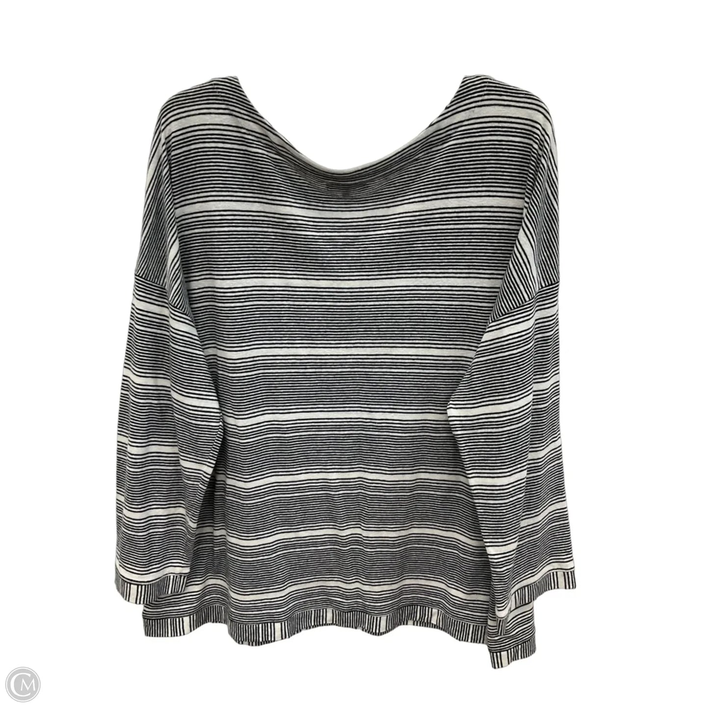 Top Long Sleeve By Habitat In Striped Pattern, Size: 1x
