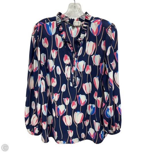 Top Long Sleeve By Talbots In Floral Print, Size: 2x