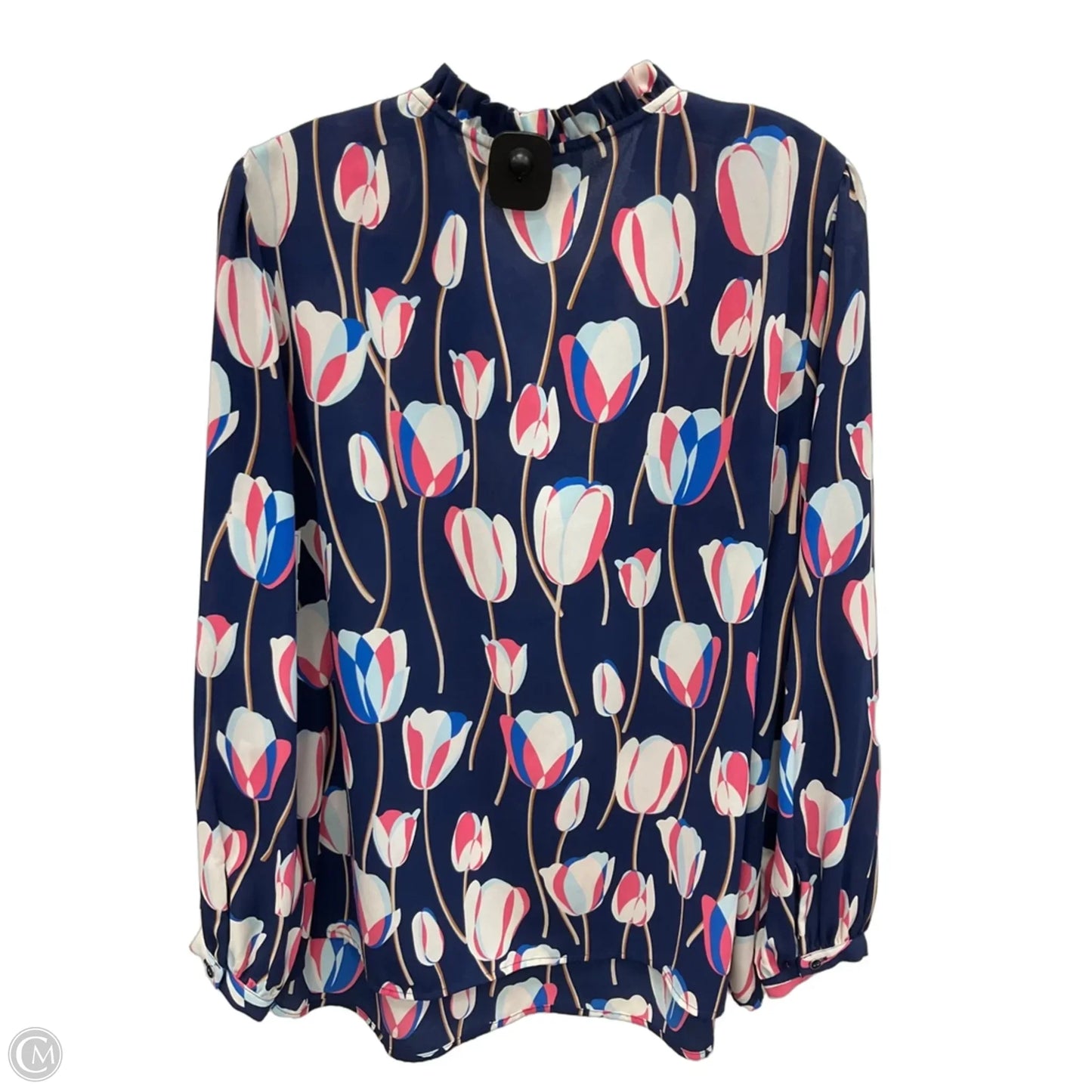 Top Long Sleeve By Talbots In Floral Print, Size: 2x