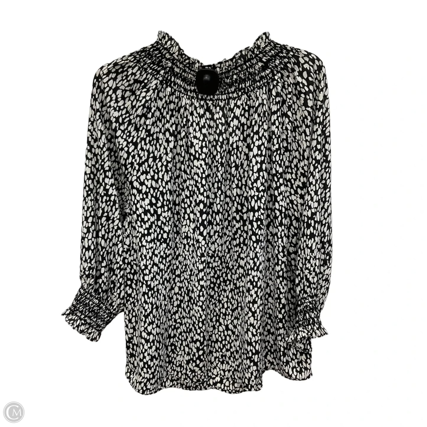 Top Long Sleeve By Talbots In Black, Size: 2x