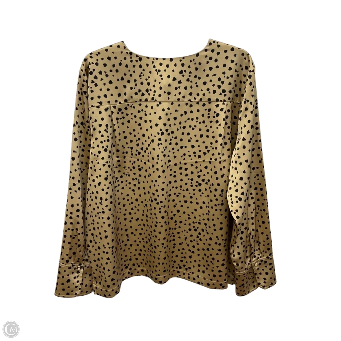 Top Long Sleeve By Loft In Animal Print, Size: Xxl
