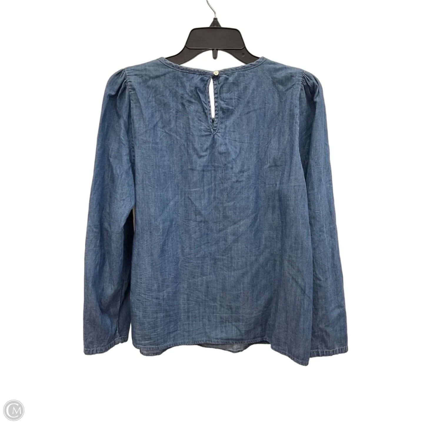 Top Long Sleeve By J. Crew In Blue, Size: M