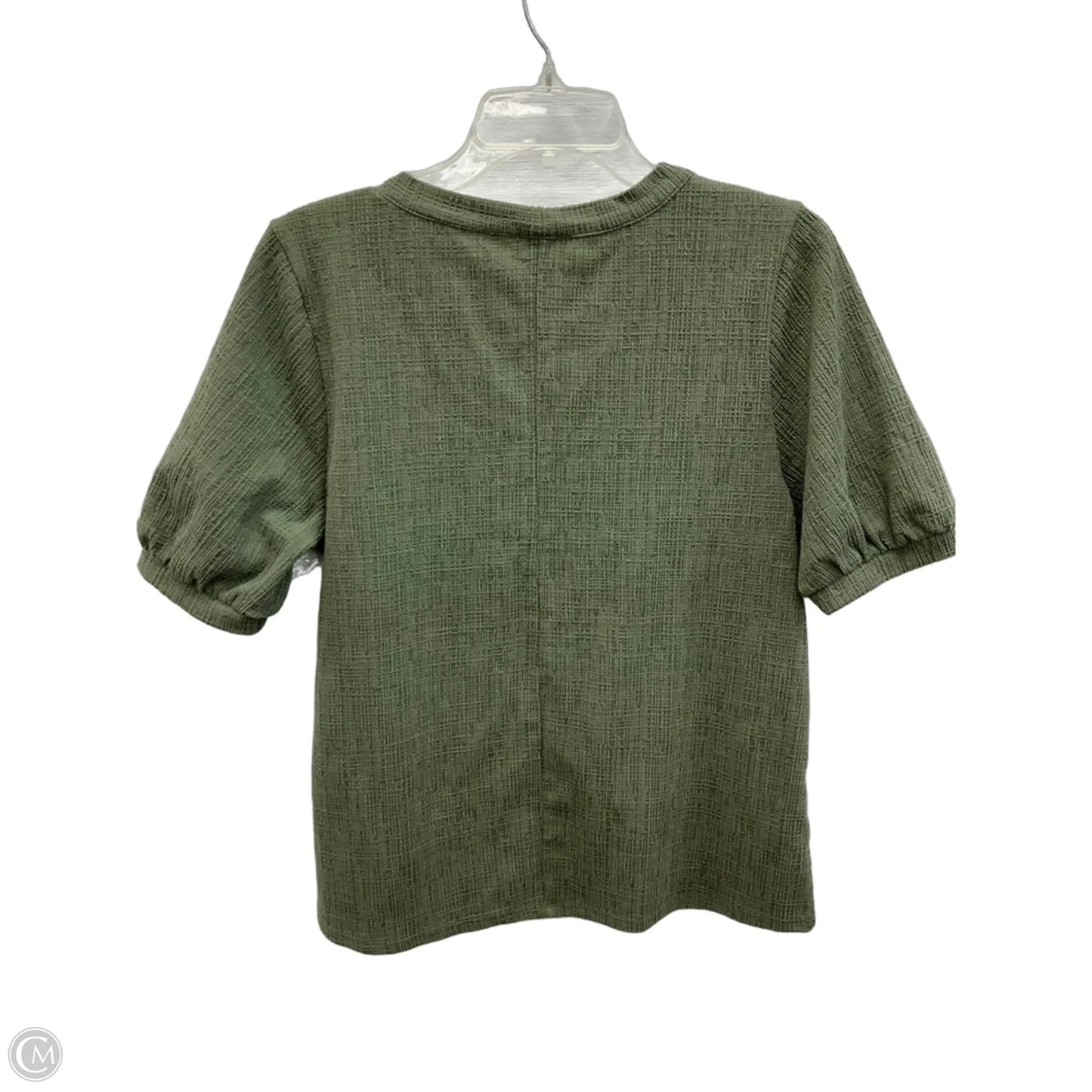 Top Short Sleeve By Loft In Green, Size: L