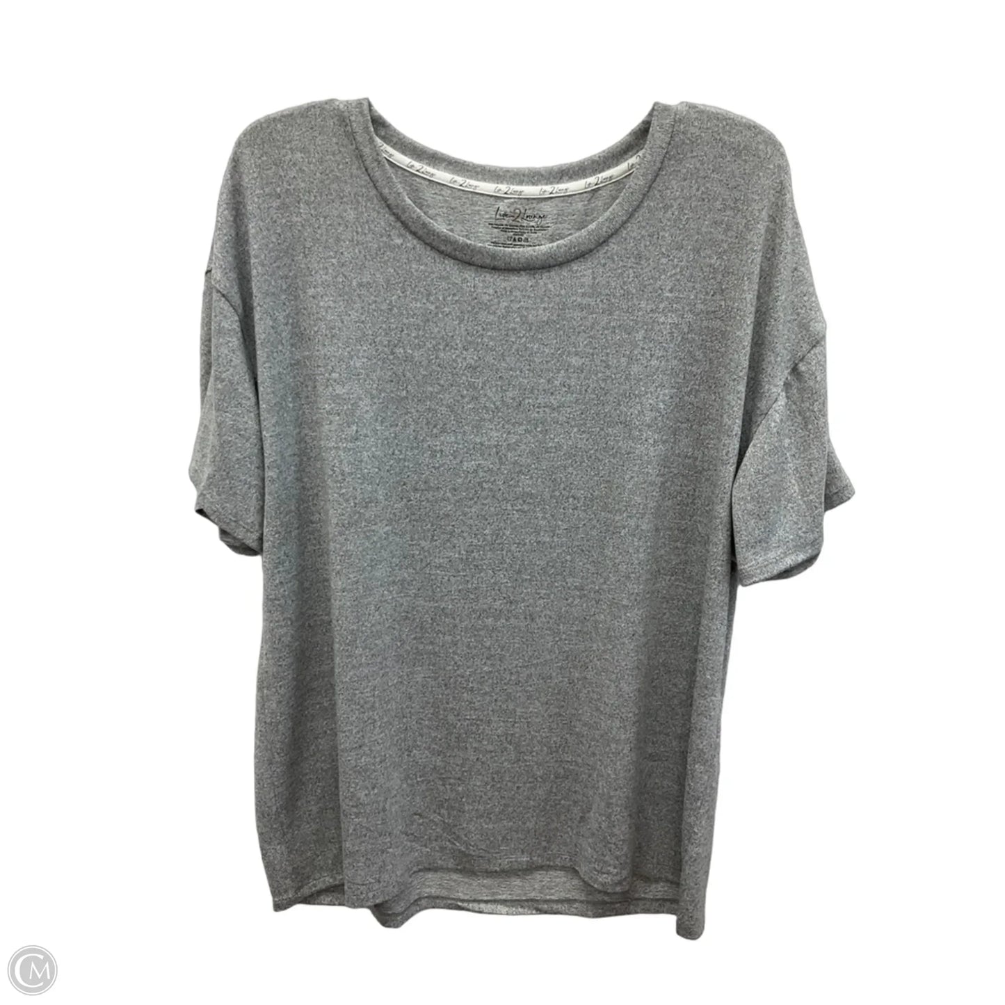 Top Short Sleeve Basic By Cmf In Grey, Size: Xxl