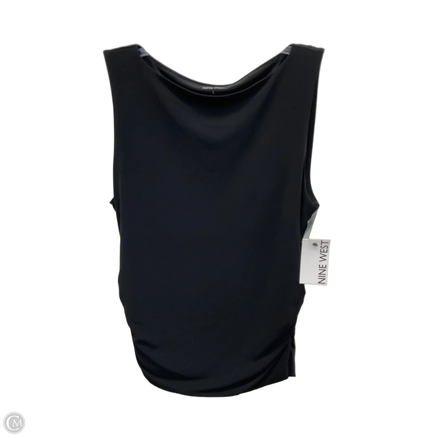 Top Sleeveless By Nine West In Black, Size: L