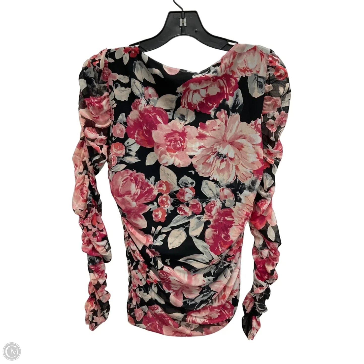Top Long Sleeve By White House Black Market In Floral Print, Size: S