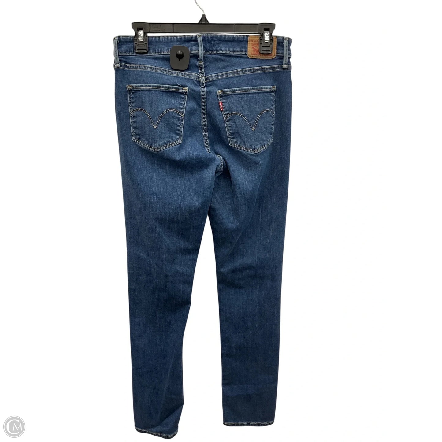 Jeans Skinny By Levis In Blue Denim, Size: 10