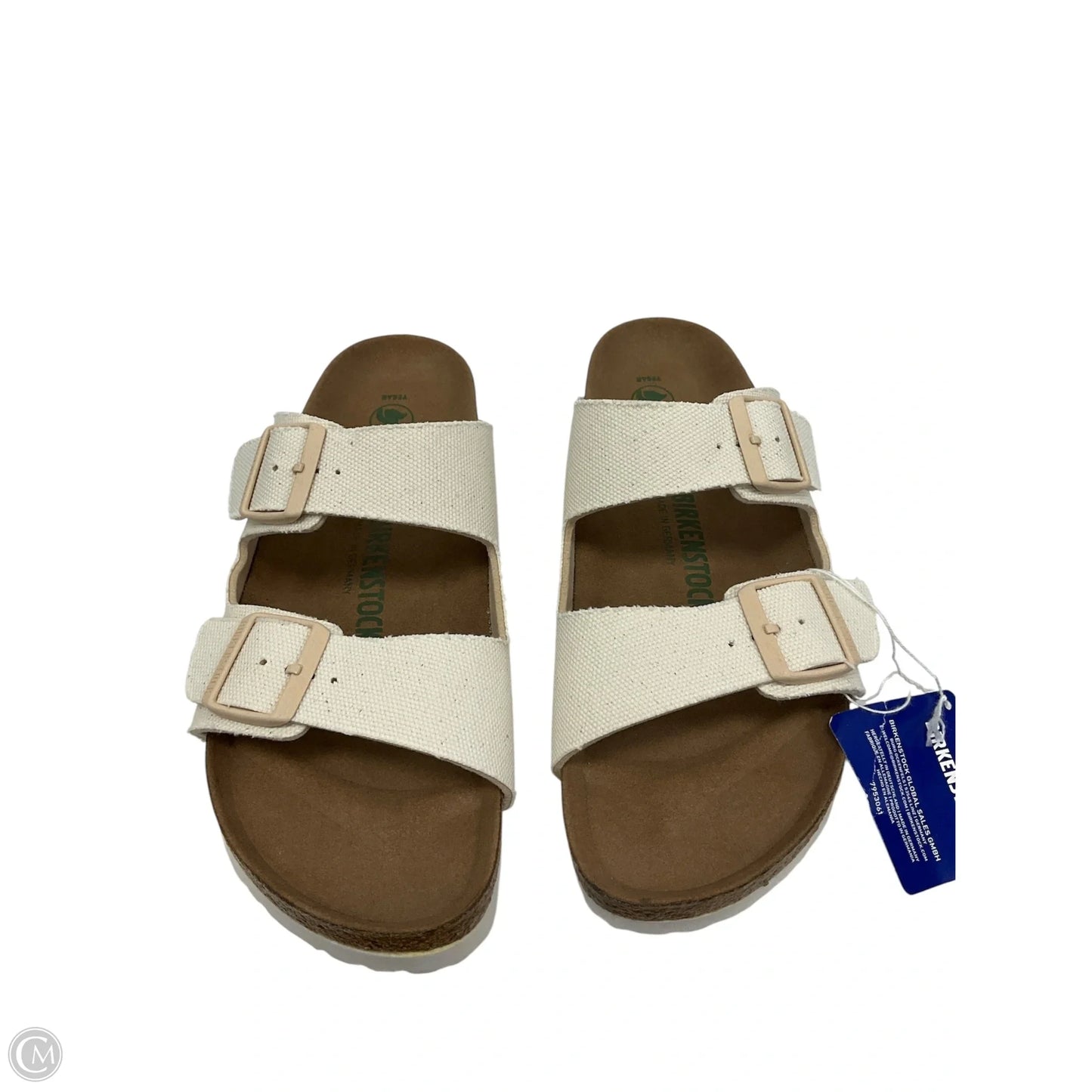 Sandals Flats By Birkenstock In Cream, Size: 10