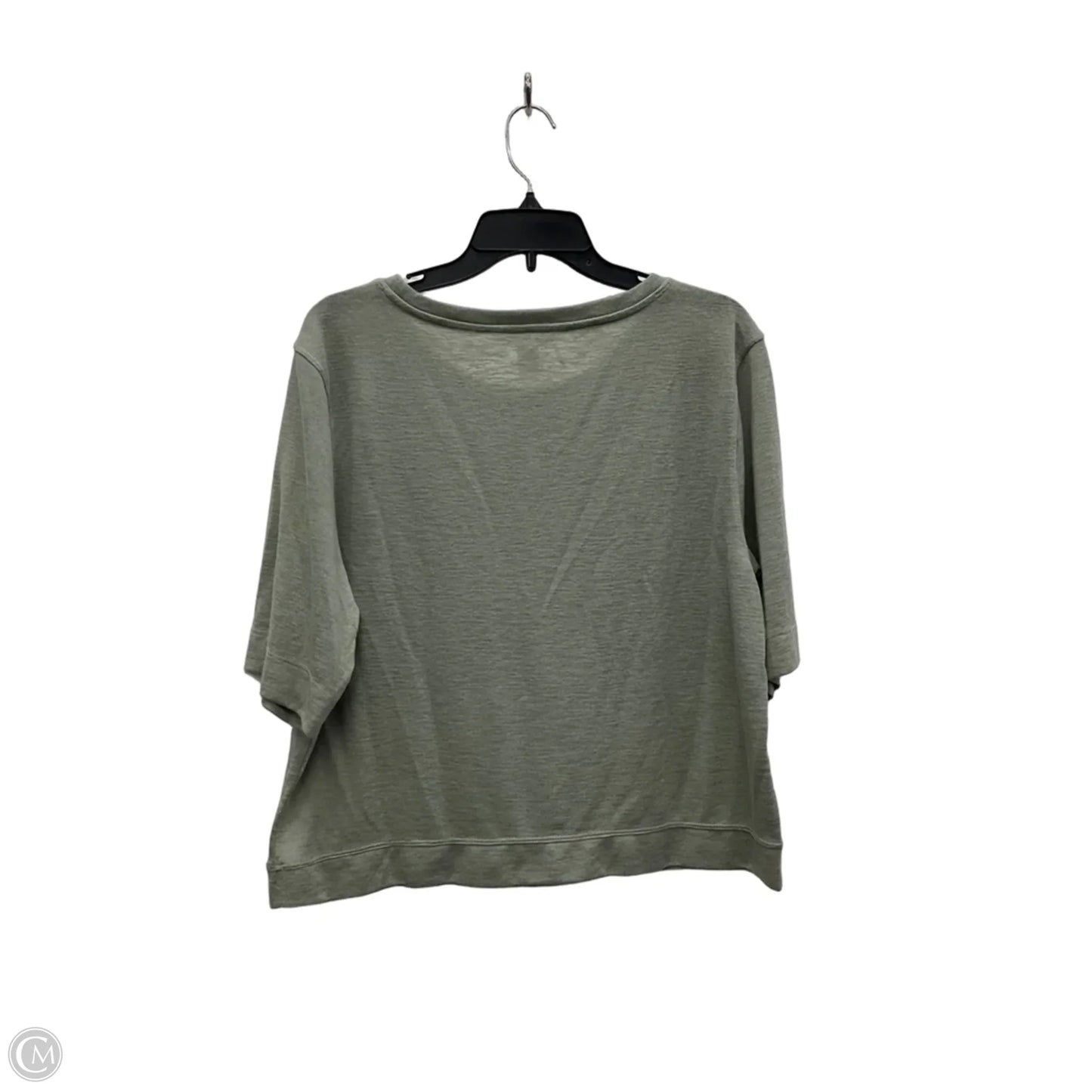 Athletic Top Short Sleeve By Athleta In Green, Size: M